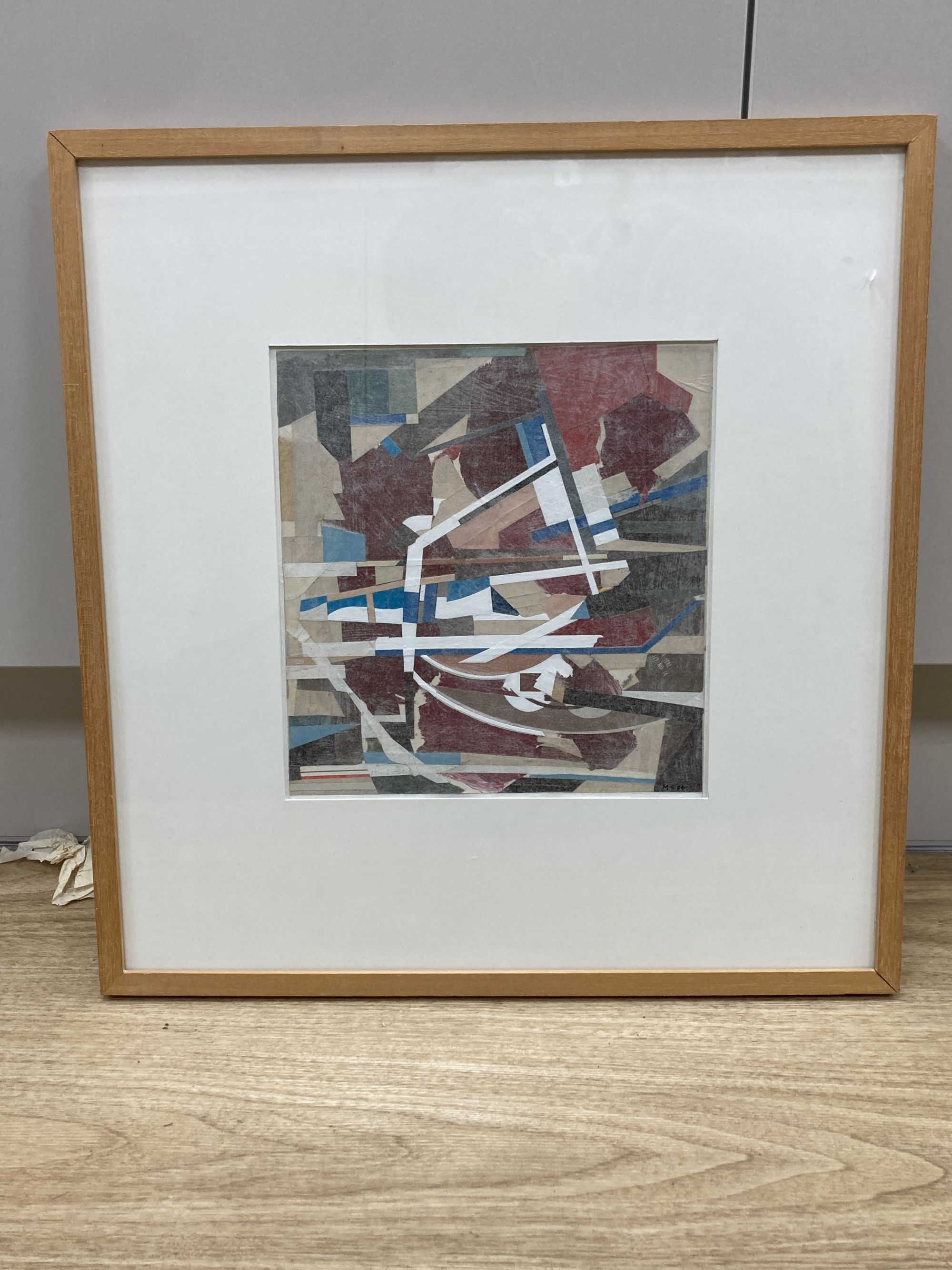 Michael Ginsberg (b. 1943), Badlands, signed and dated 84, label verso, acrylic, 22 x 21cm